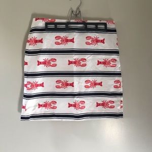 Talbots Lobster Print Skirt- Size 4P
